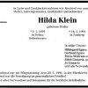 Binder Hilda 1899-1991 Todesanzeige